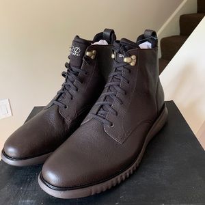 Dark brown ZeroGrand Cole Haan Waterproof Boots